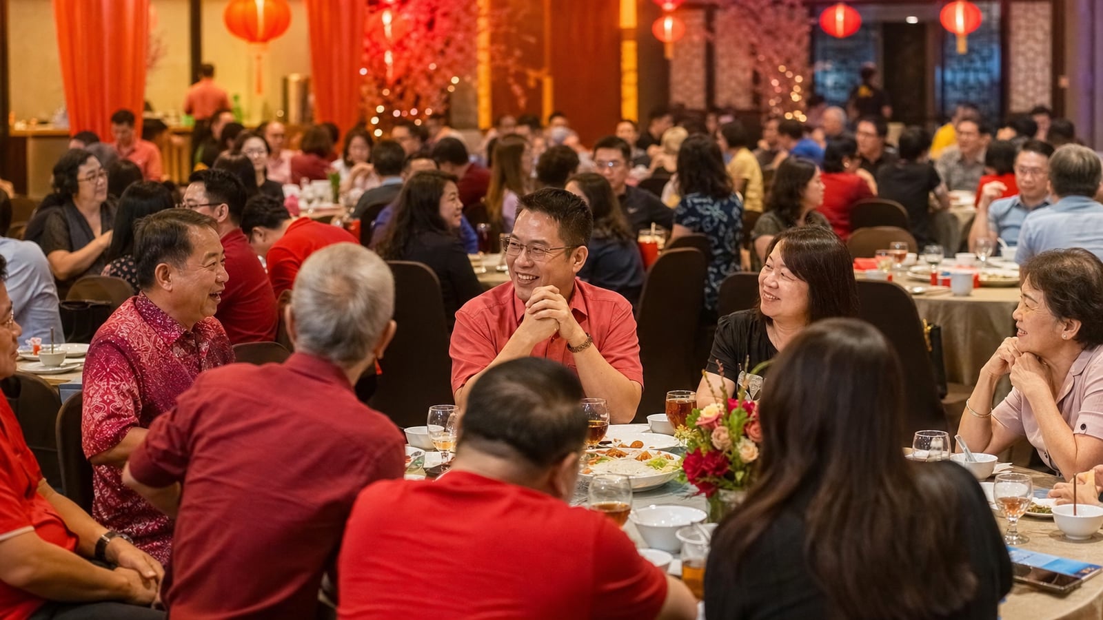 Contextual festive business-community dinner in Klang
